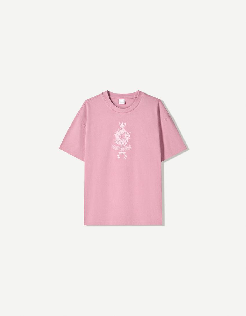 Tricou BERSHKA, roz