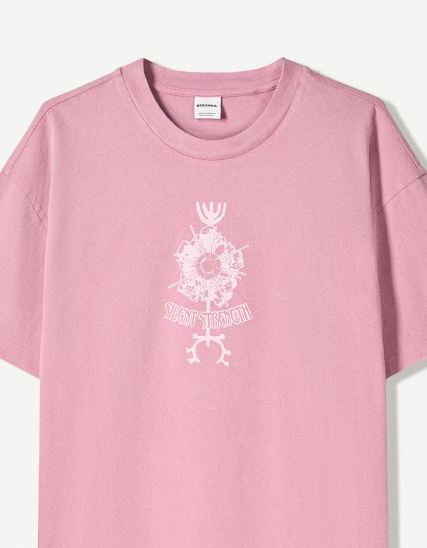 Tricou BERSHKA, roz