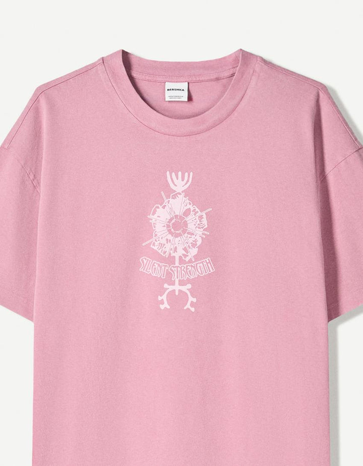 Tricou BERSHKA, roz