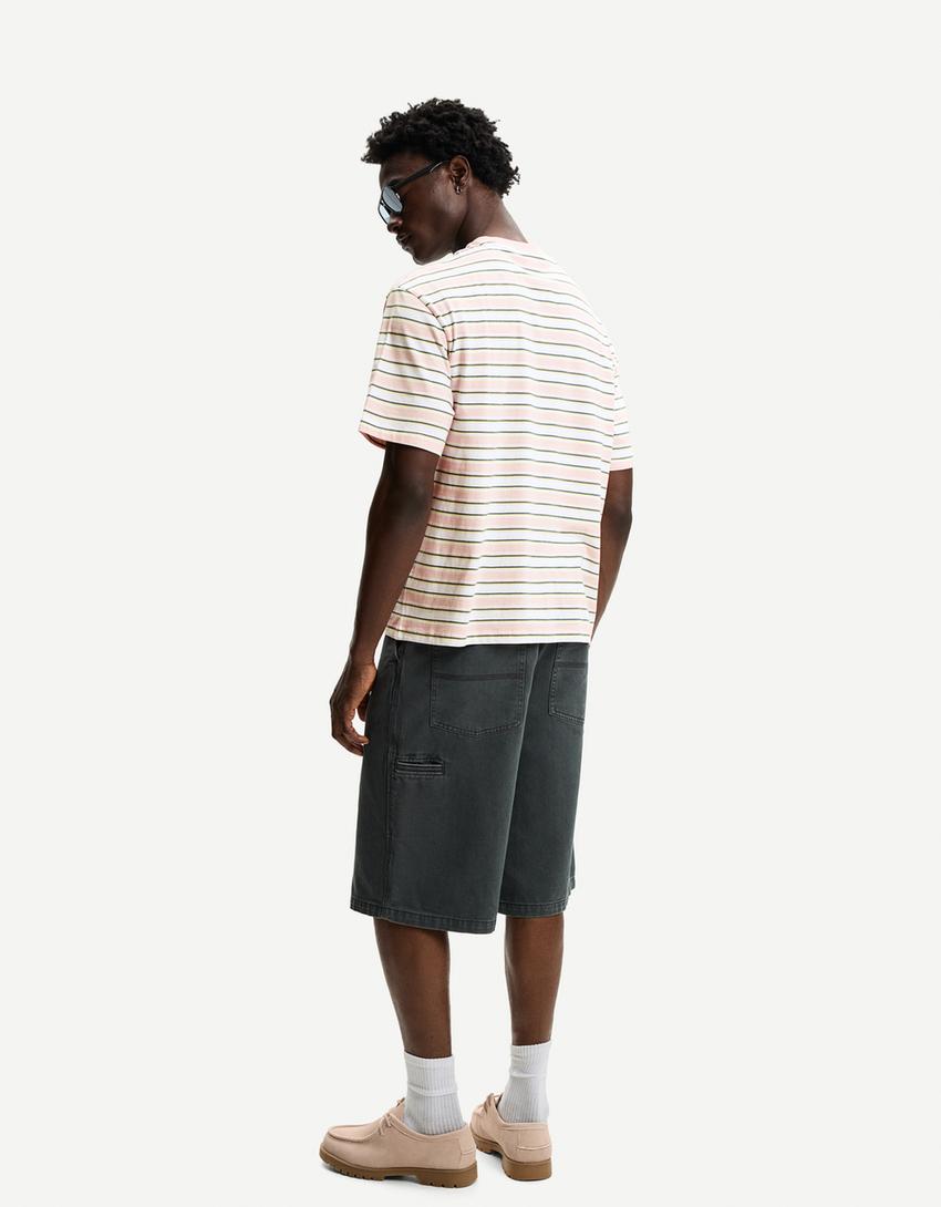 Tricou BERSHKA, mix culori