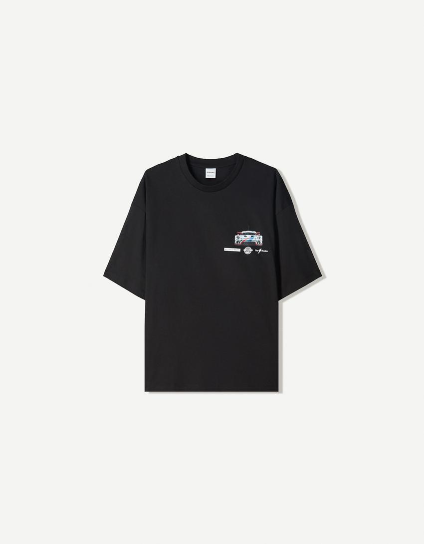 Tricou BERSHKA, negru
