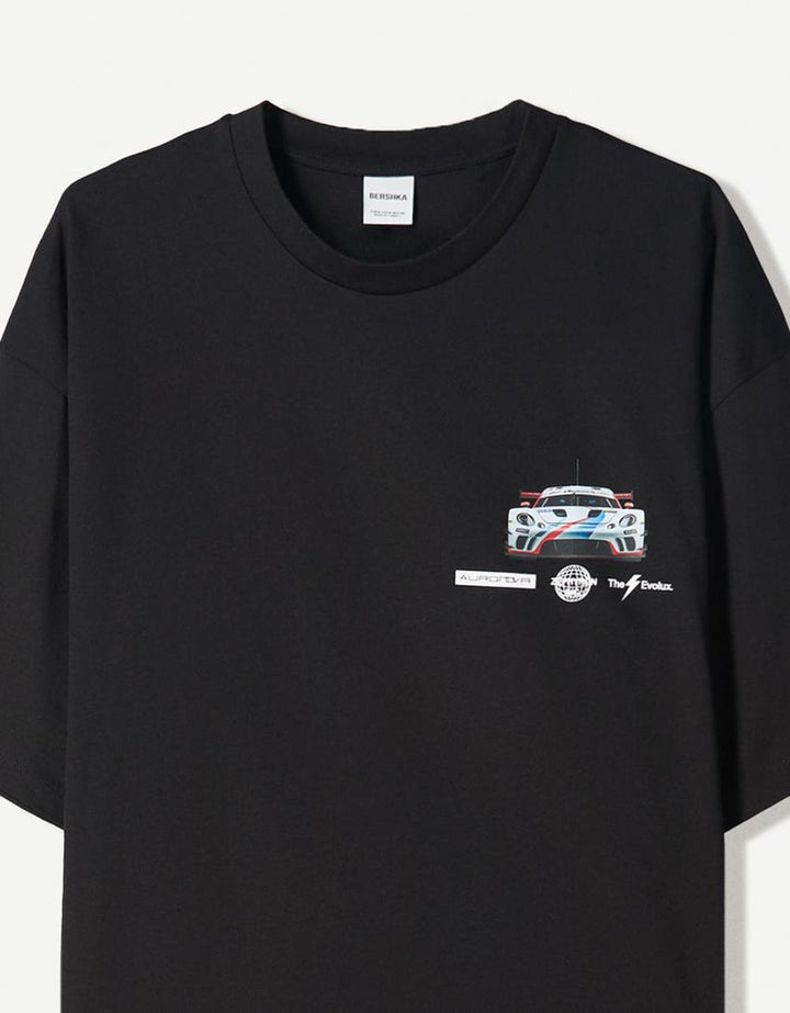 Tricou BERSHKA, negru