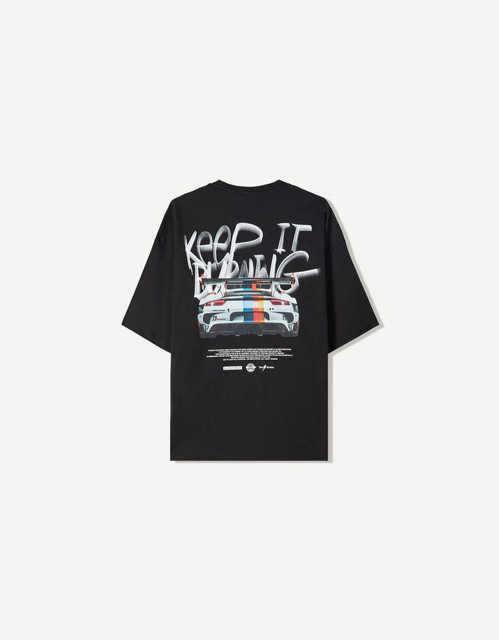 Tricou BERSHKA, negru