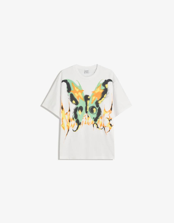 Póló BERSHKA, fehér