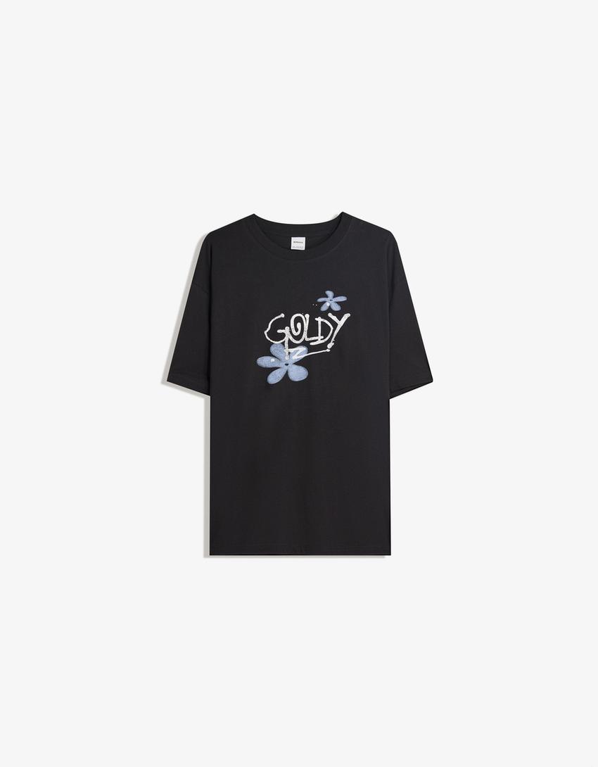 Tricou BERSHKA, negru