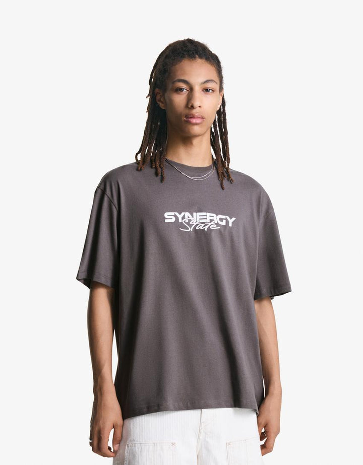 Tricou BERSHKA, gri