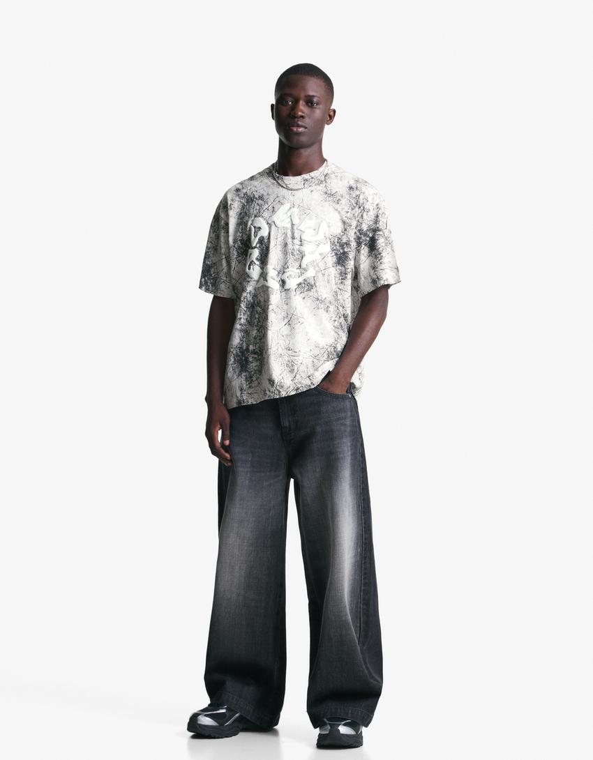 Tricou BERSHKA, mix culori