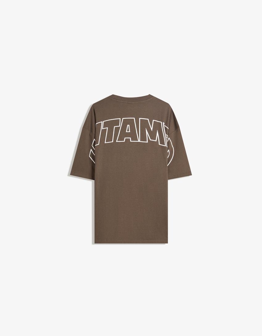 Tricou BERSHKA, maro