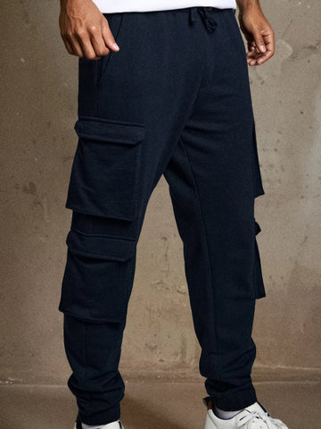 Pantaloni de trening SINSAY, albastru