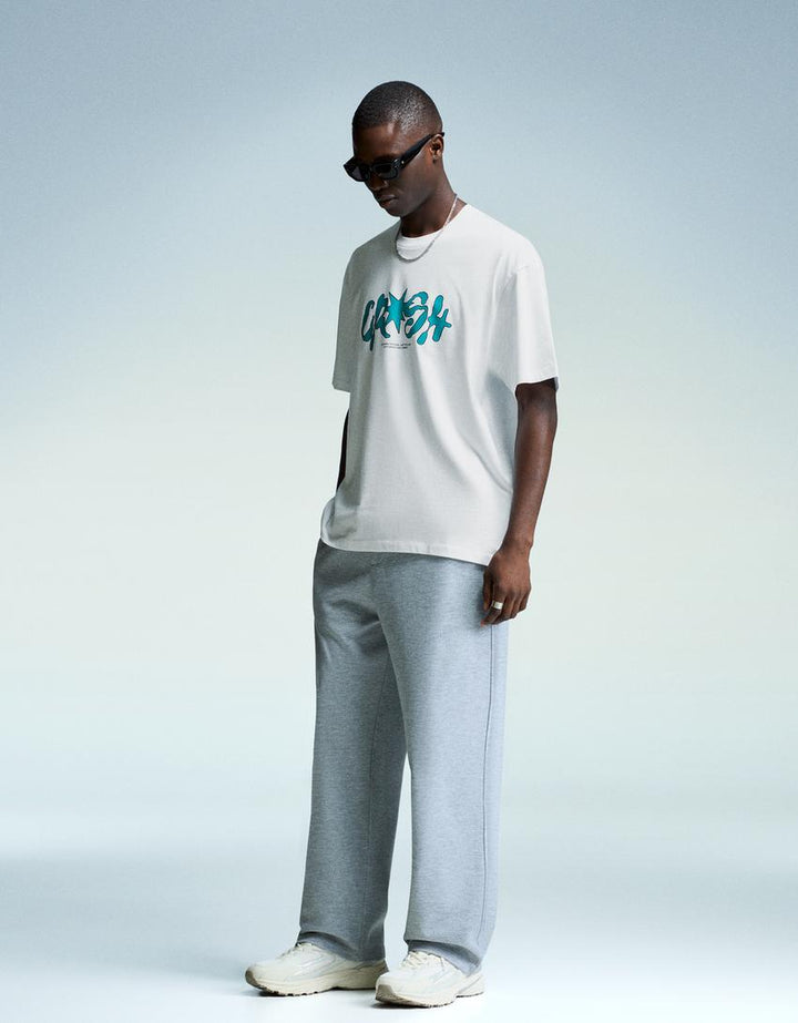 Tricou BERSHKA, alb