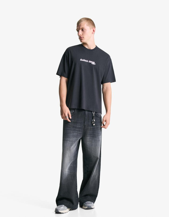 Tricou BERSHKA, negru