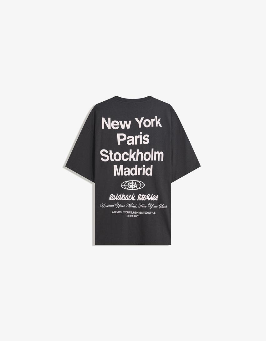 Tricou BERSHKA, negru