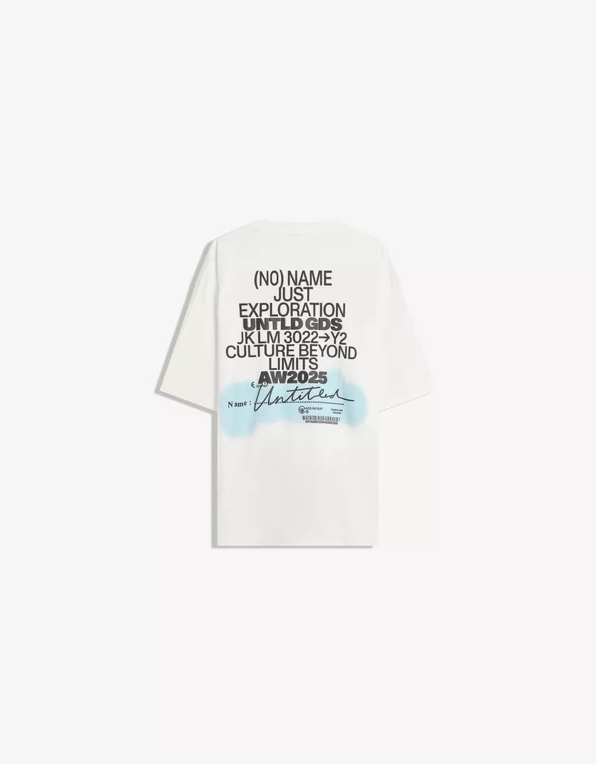 Tricou BERSHKA, alb
