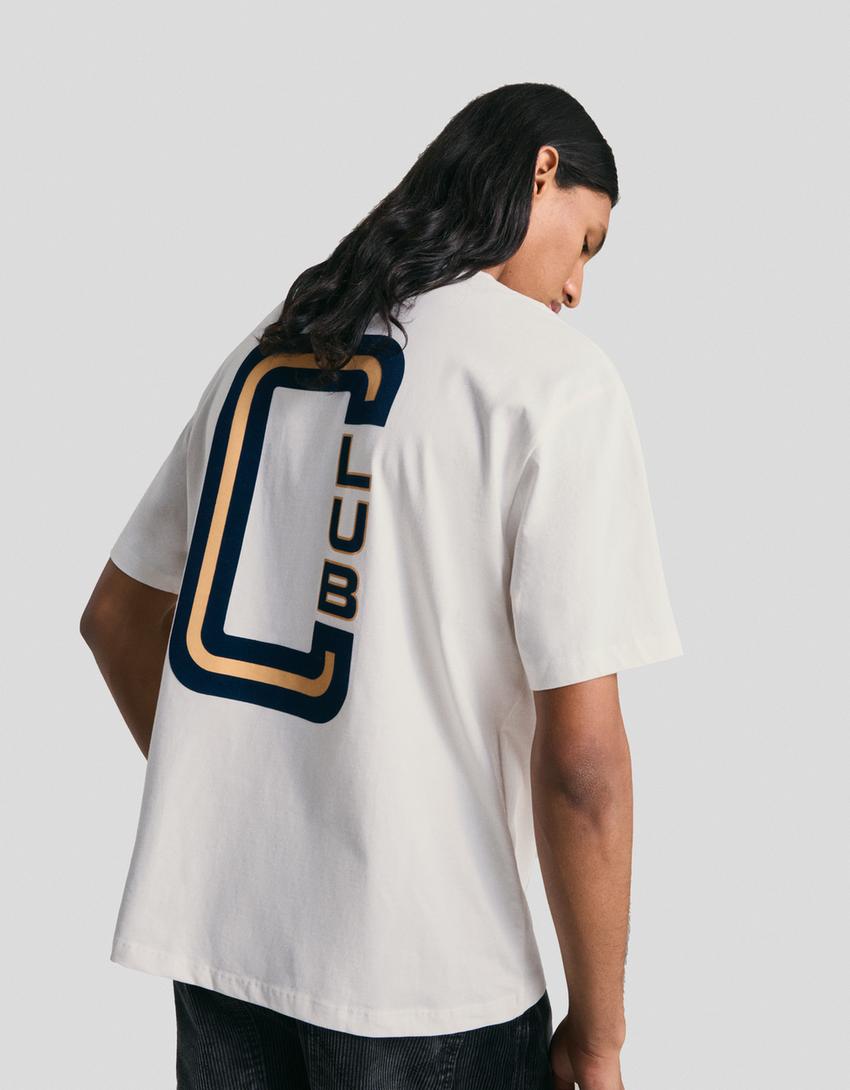 Tricou BERSHKA, alb
