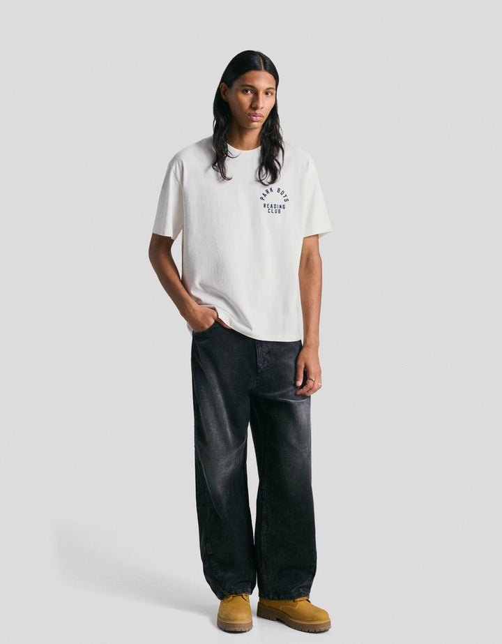 Tricou BERSHKA, alb