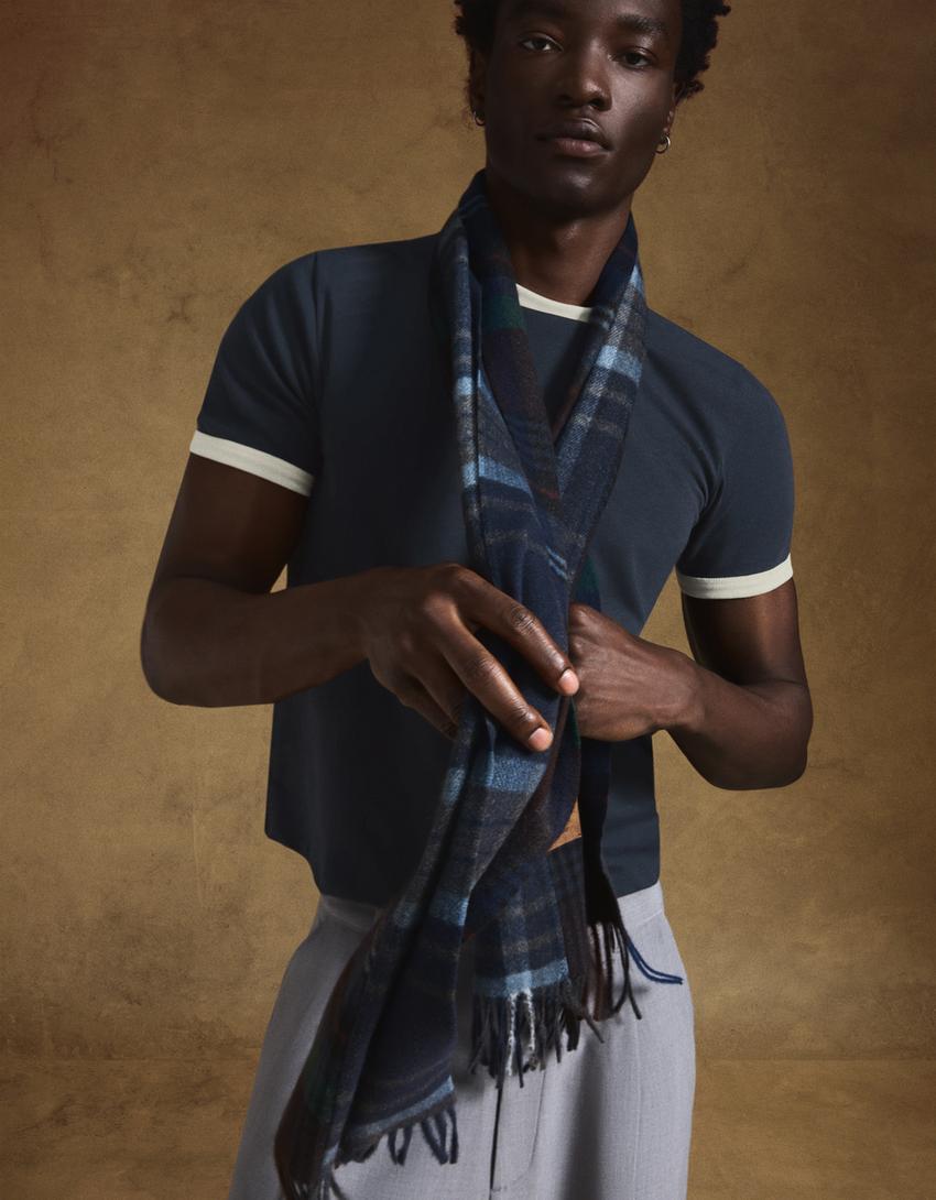 Tricou BERSHKA, albastru