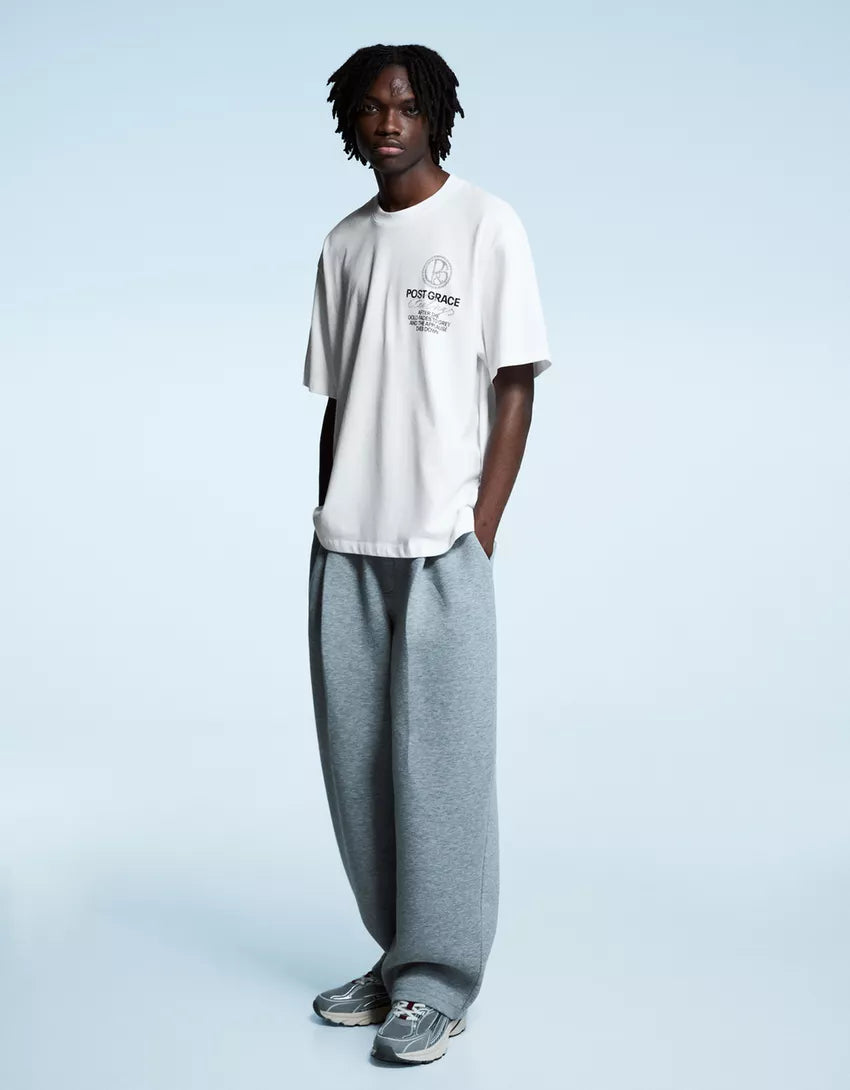 Tricou BERSHKA, alb