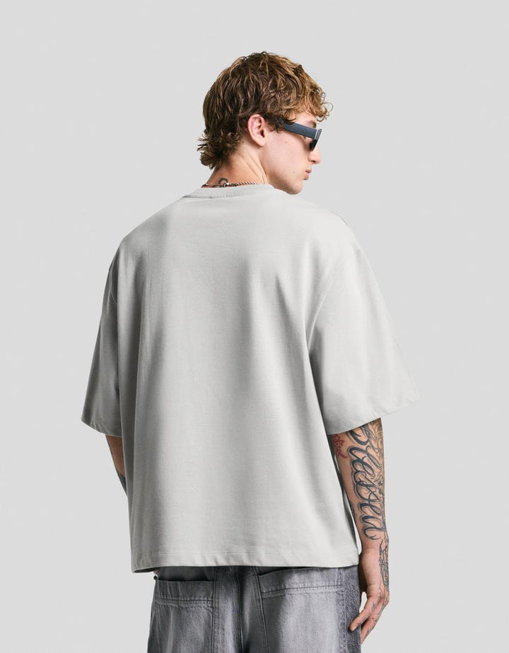 Tricou BERSKA, gri