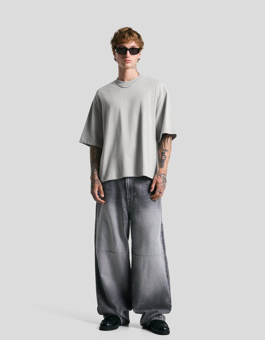 Tricou BERSKA, gri