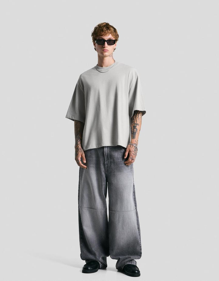 Tricou BERSKA, gri