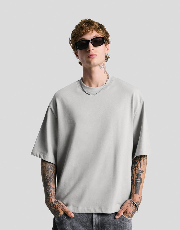 Tricou BERSKA, gri