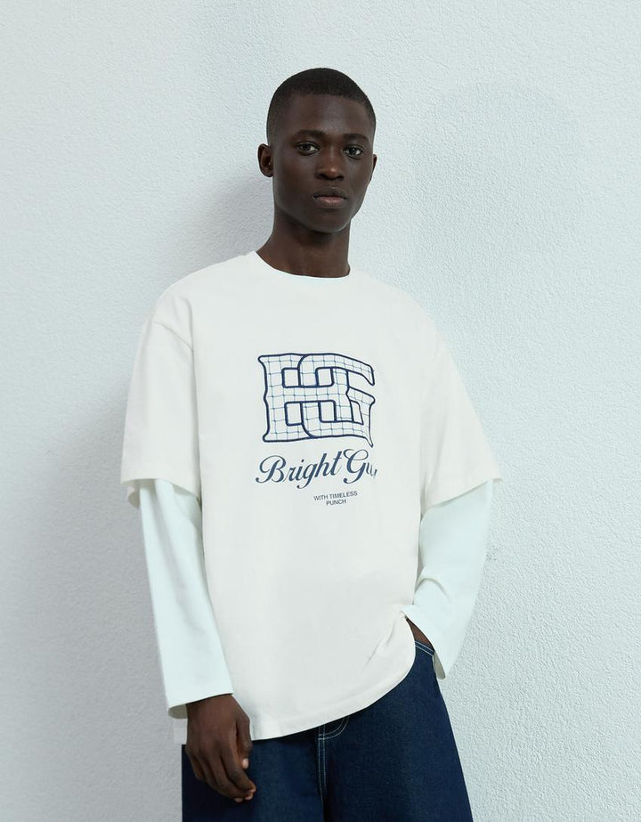 Tricou BERSHKA, alb