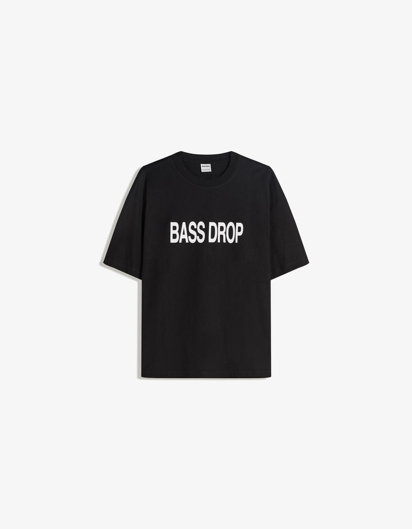 Tricou BERSHKA, negru