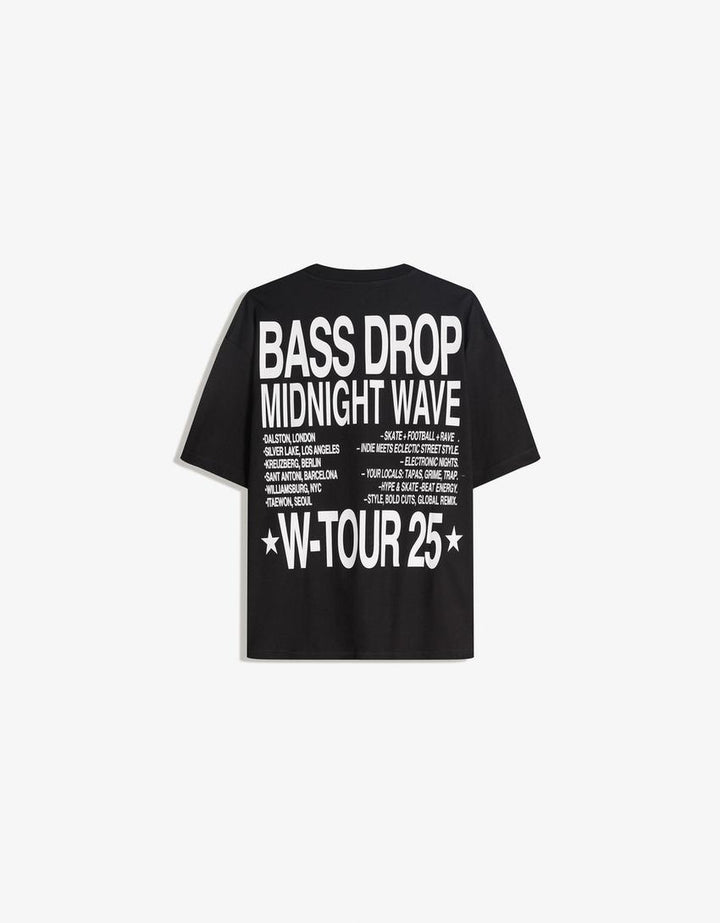 Tricou BERSHKA, negru