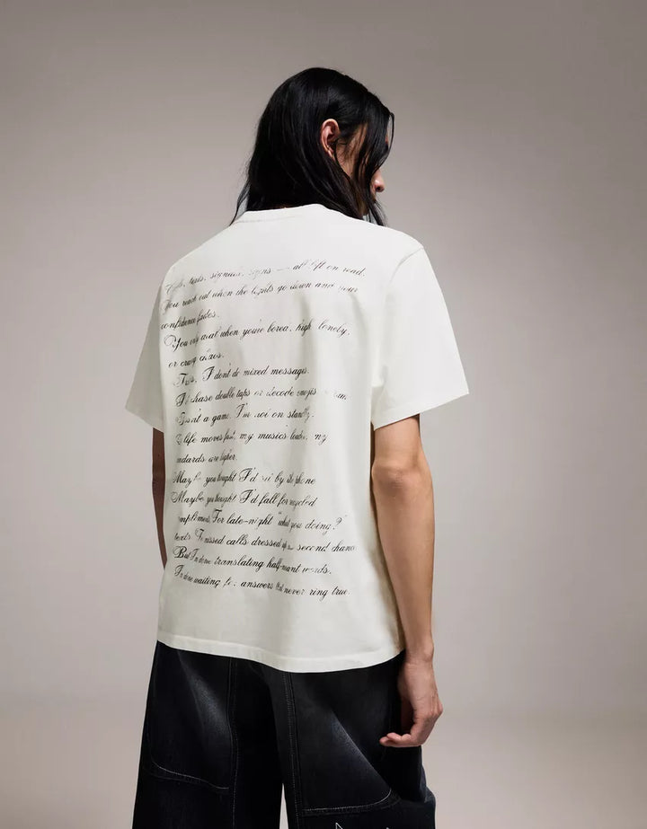 Tricou BERSHKA, alb