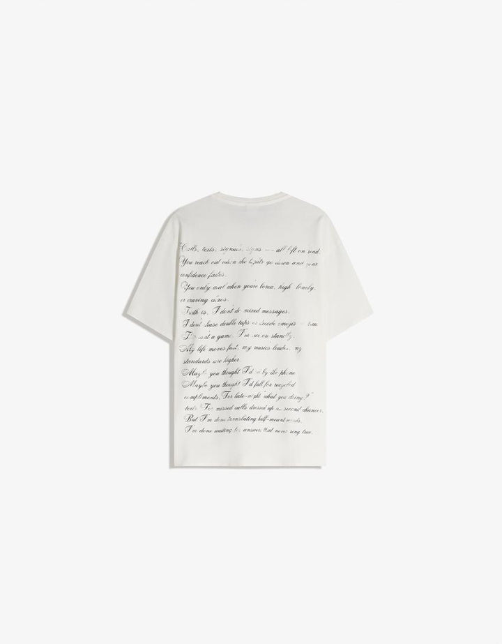 Tricou BERSHKA, alb