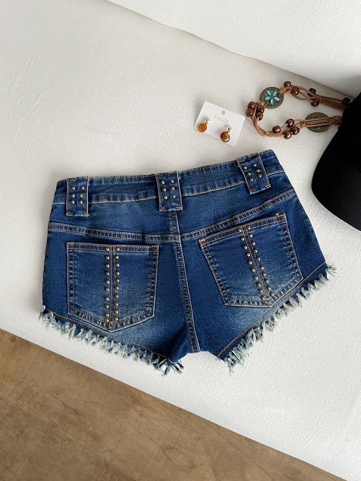 Pantaloni scurți SHEIN, albastru