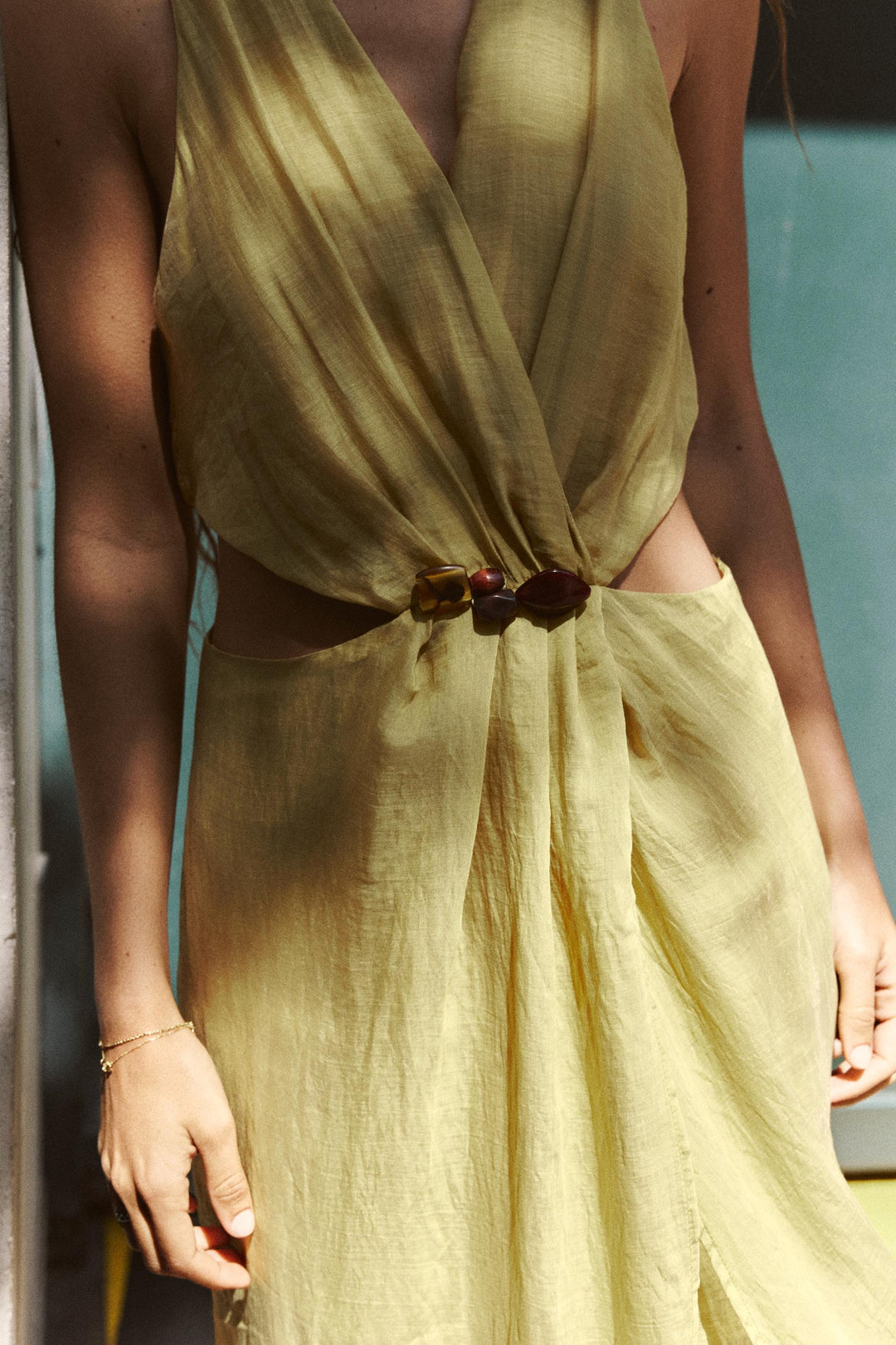 Rochie maxi Zara, galben