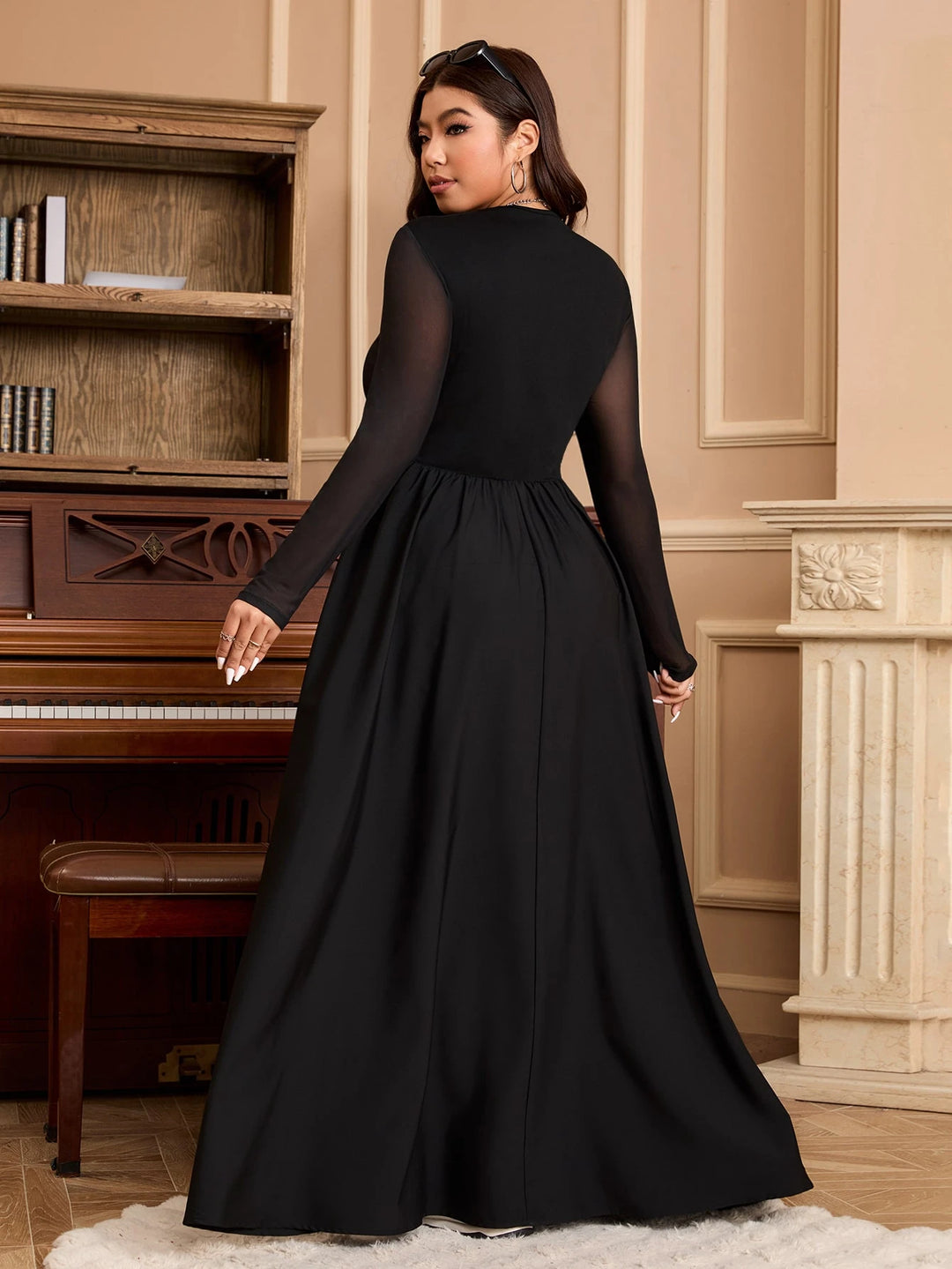 Rochie maxi SHEIN, negru