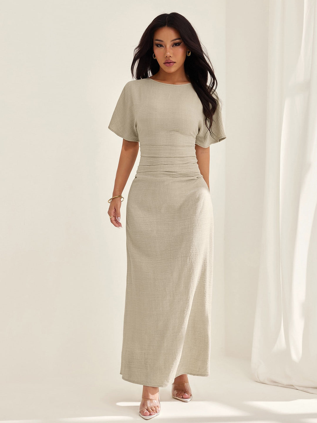 Rochie maxi SHEIN, portocaliu