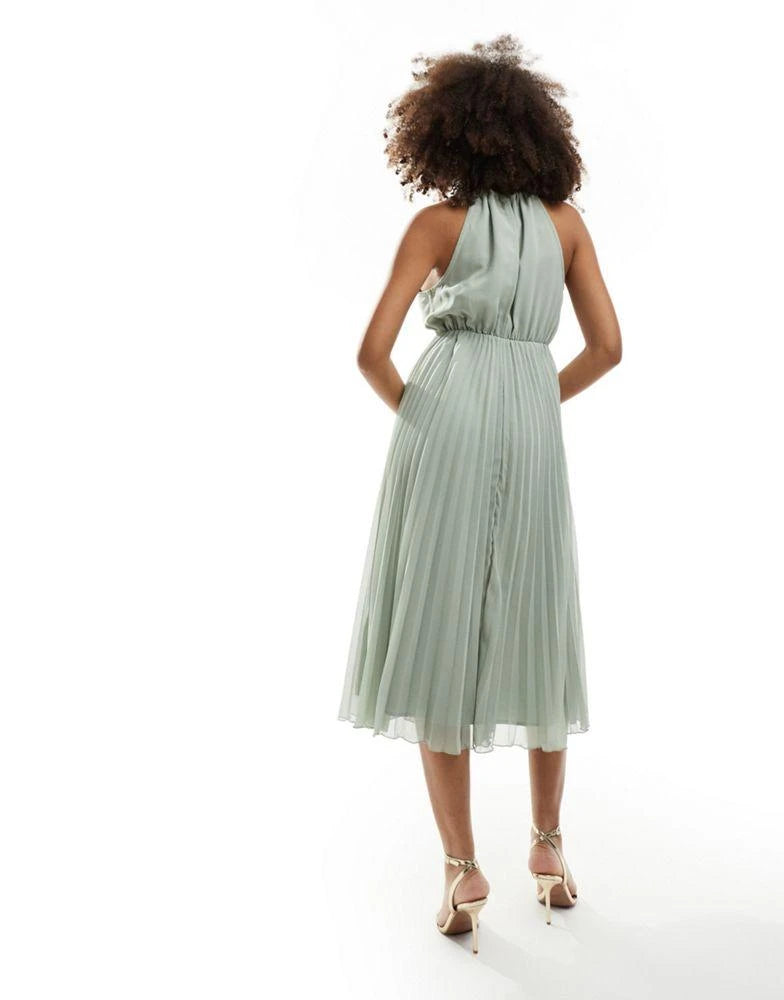 Rochie midi ASOS, verde