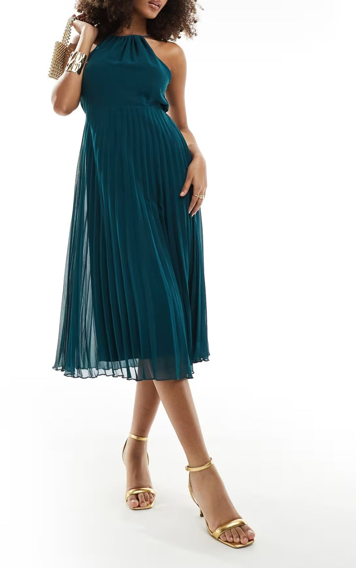 Rochie midi ASOS, verde