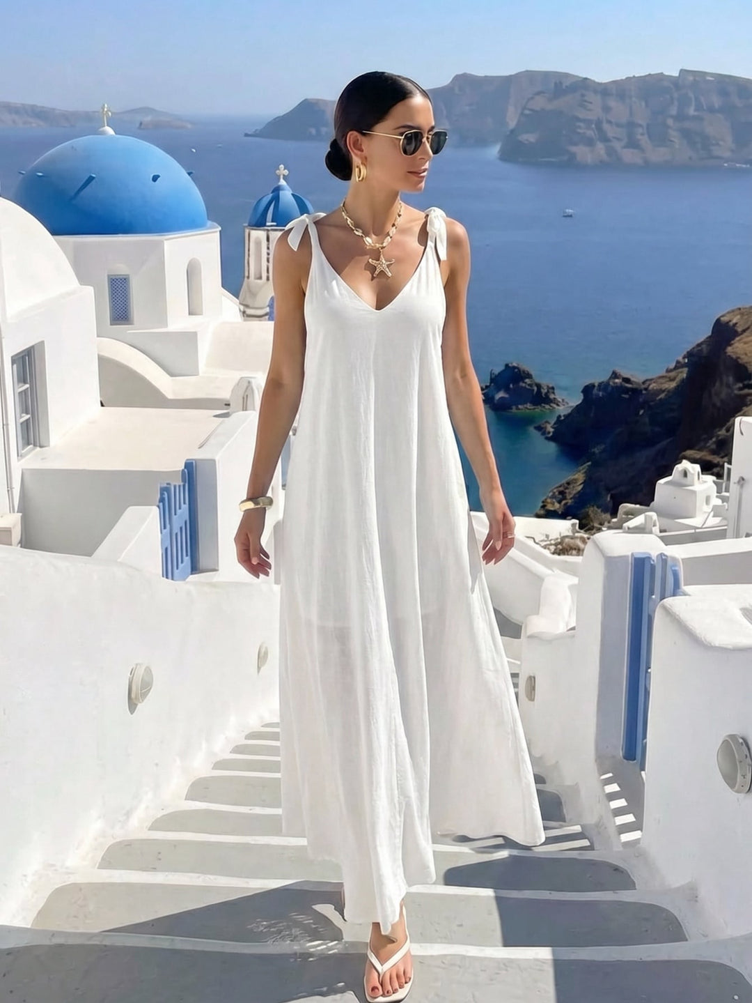 Rochie maxi SHEIN, alb