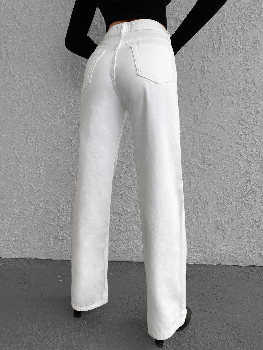 Jeans SHEIN, alb