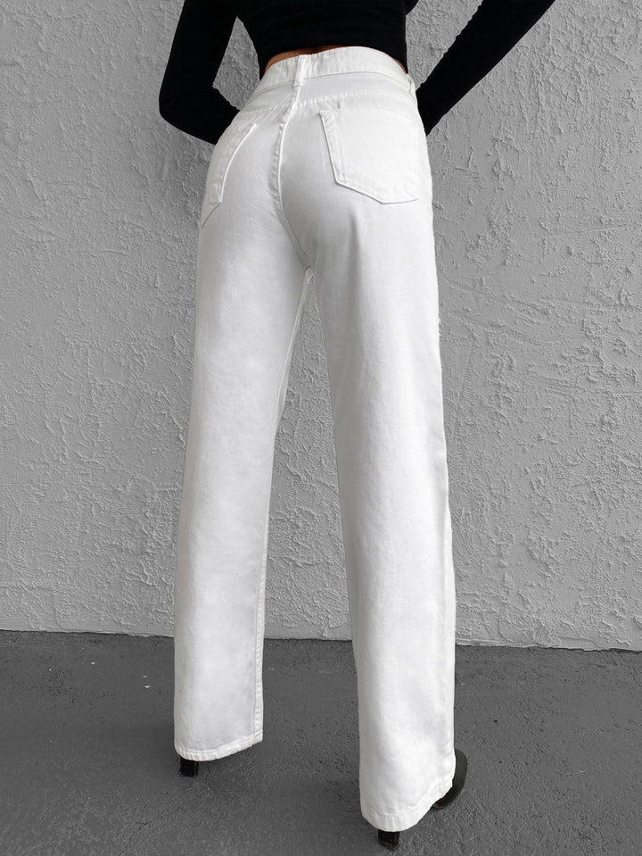 Jeans SHEIN, alb