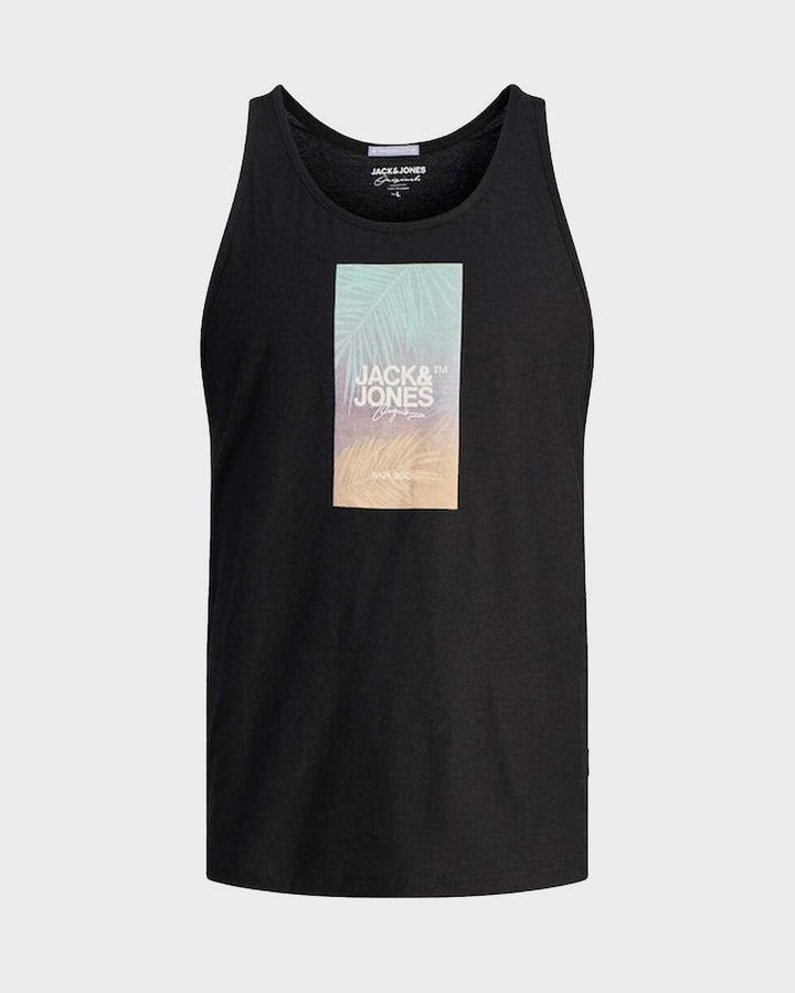 JACK&JONES ujjatlan felső, fekete