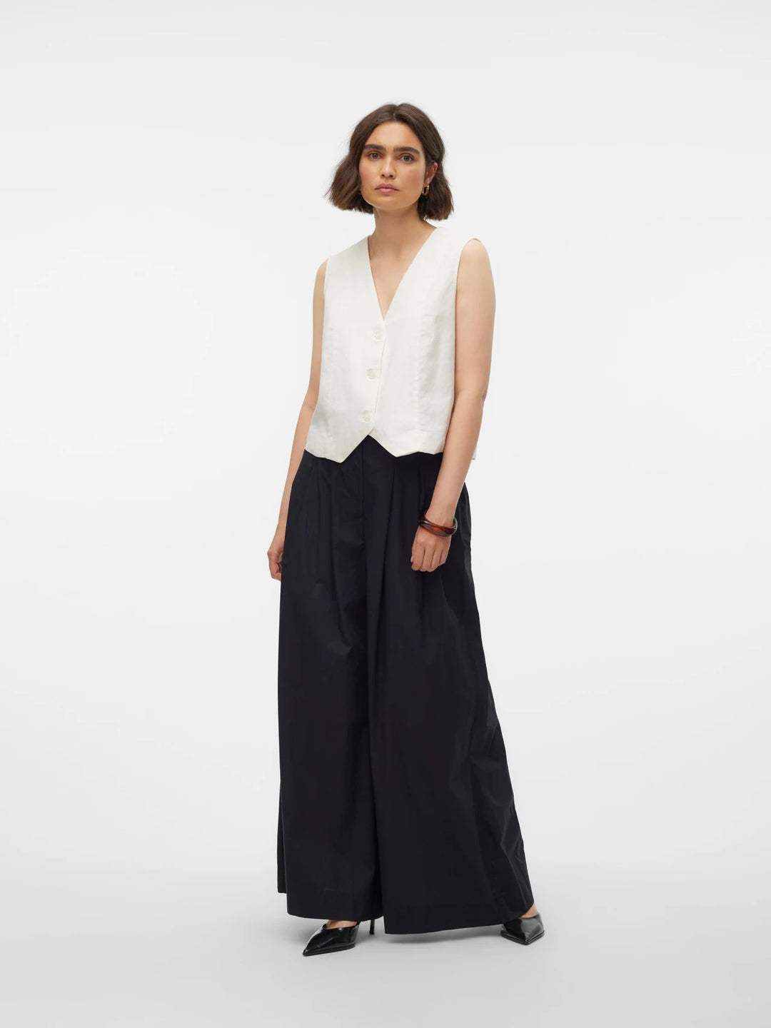 VERO MODA nadrág, fekete