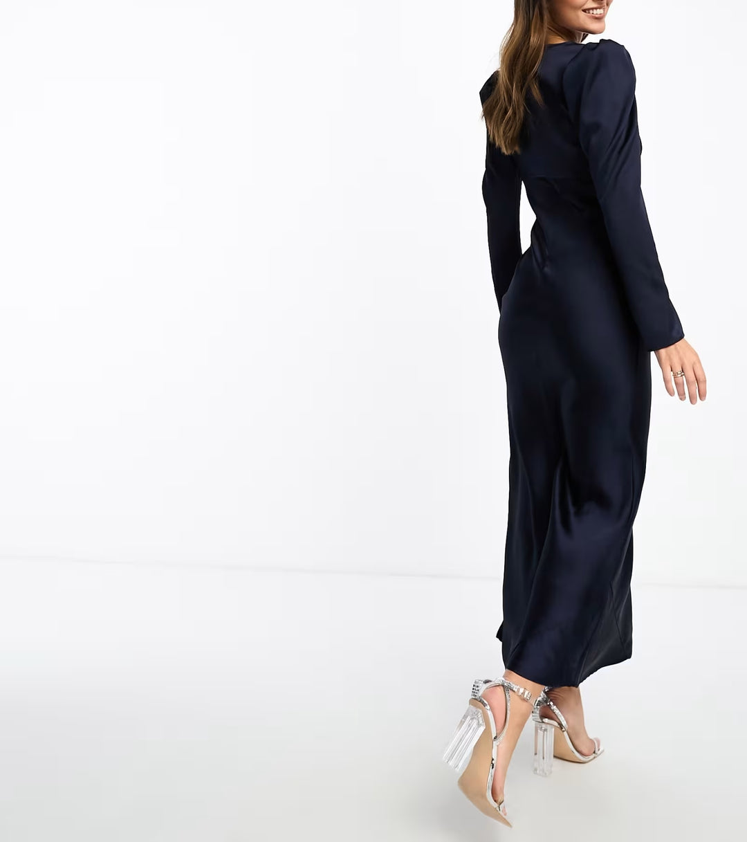 Rochie midi ASOS, albastru