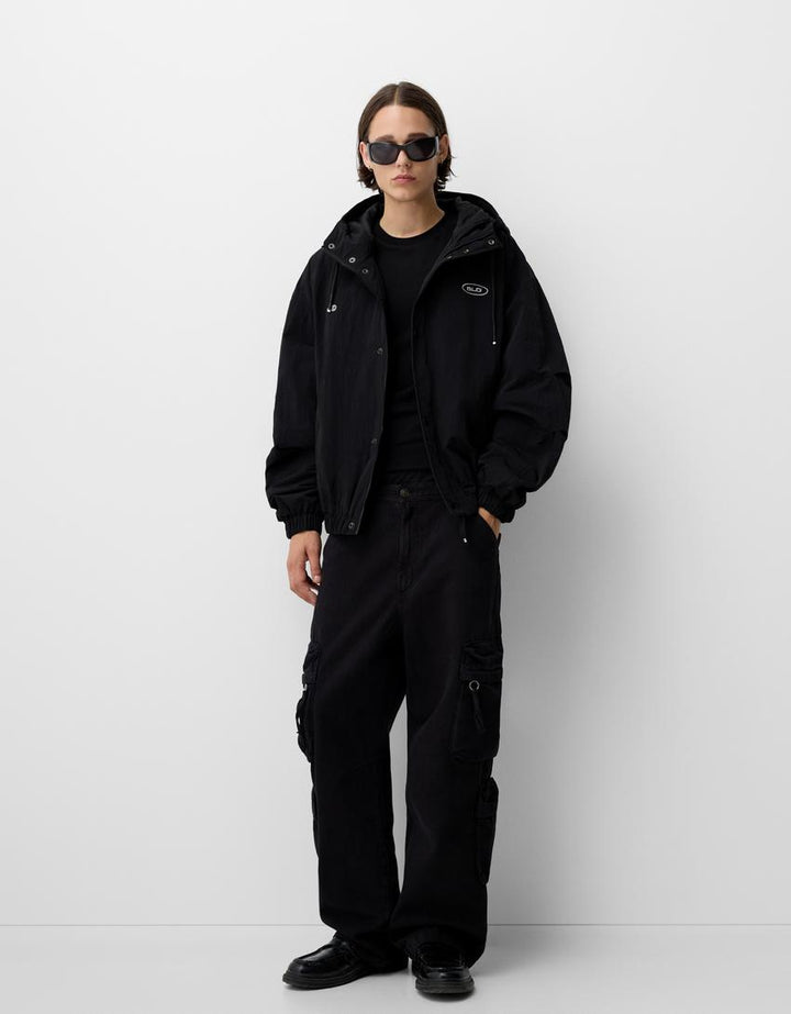 Jachetă BERSHKA, negru