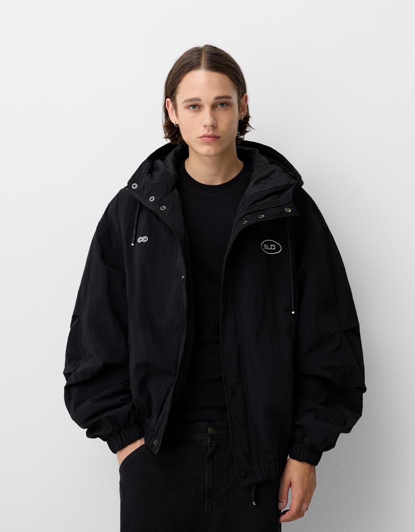 Jachetă BERSHKA, negru