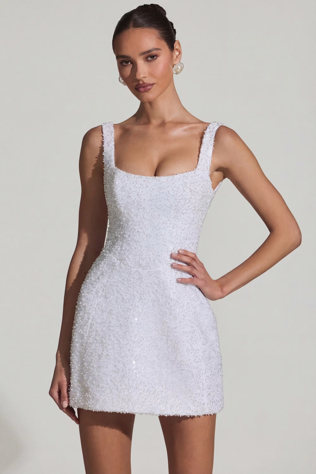 Oh Polly occasion dress, white