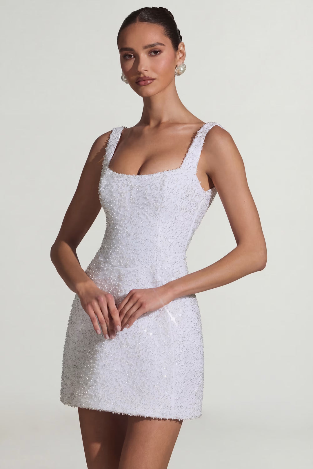 Oh Polly occasion dress, white