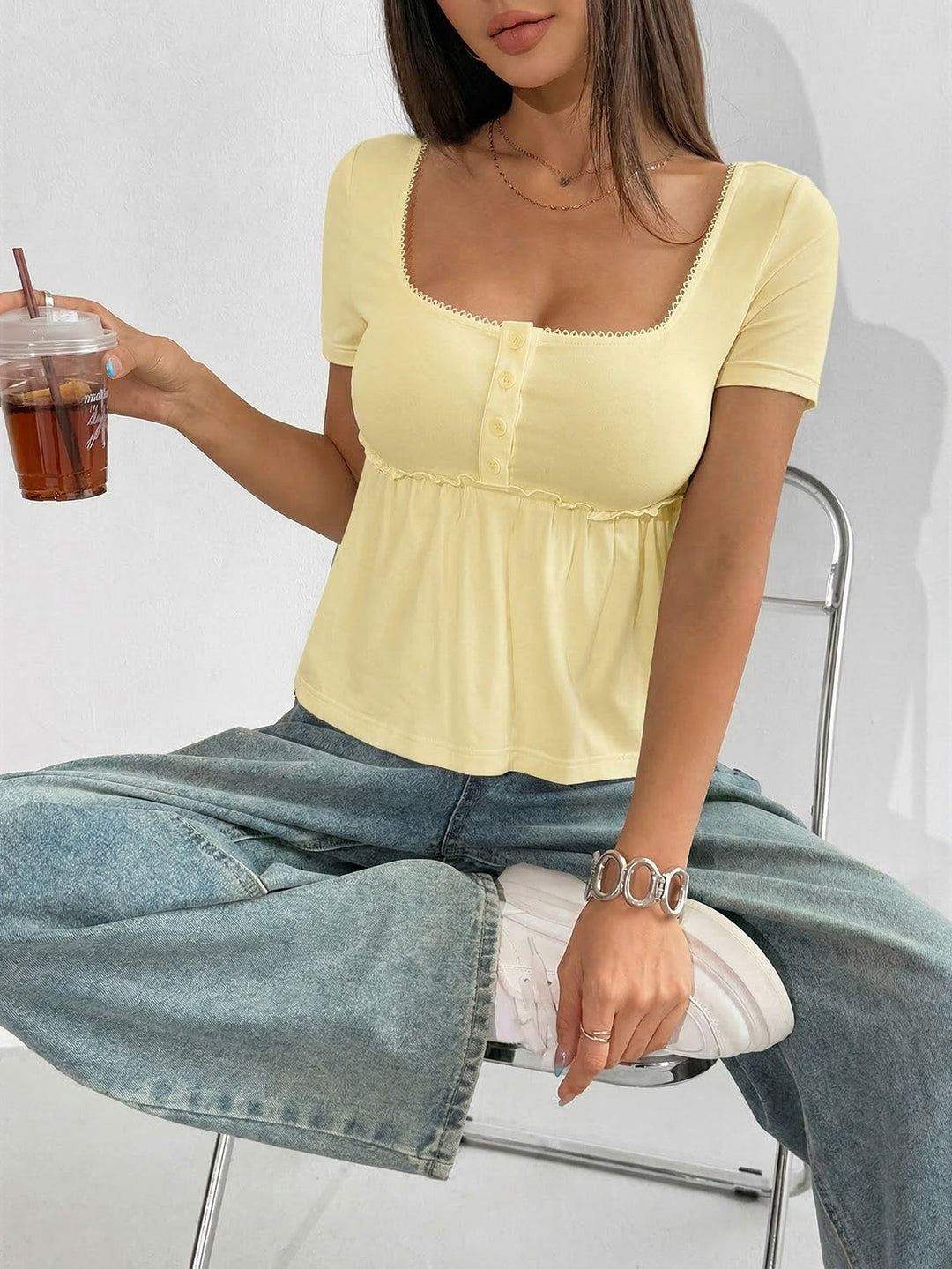 Tricou SHEIN, galben