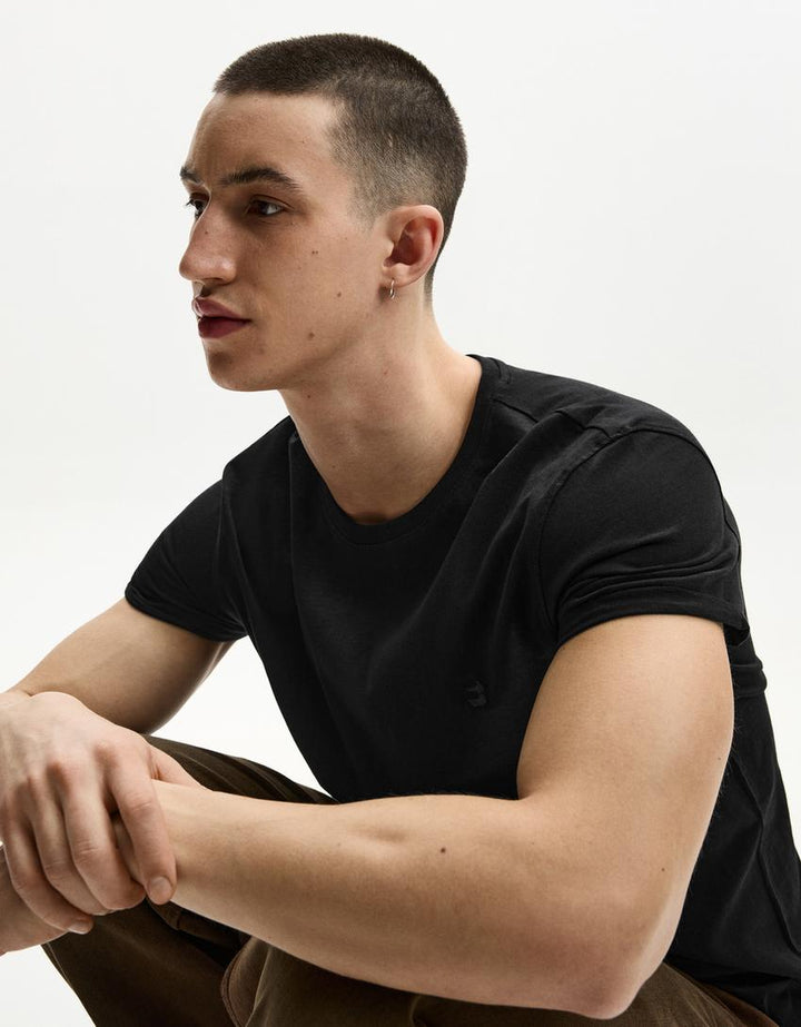 Tricou BERSHKA, negru