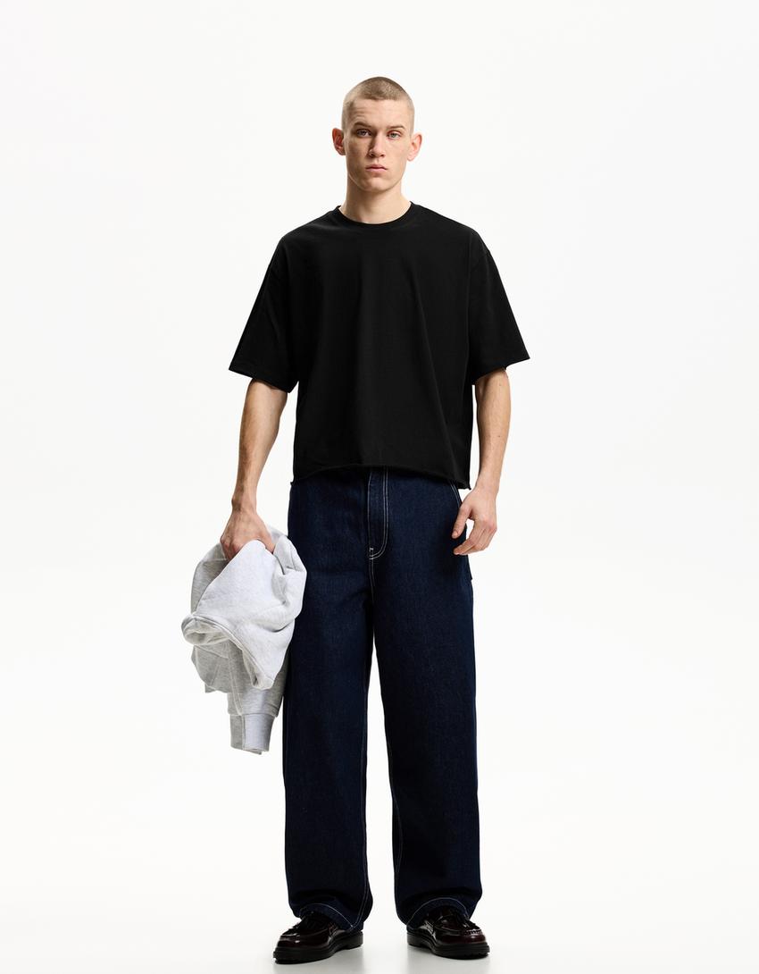 Tricou BERSHKA, negru