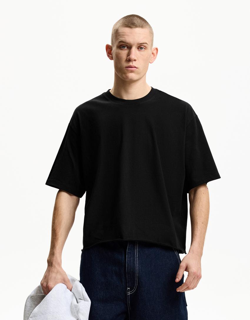 Tricou BERSHKA, negru